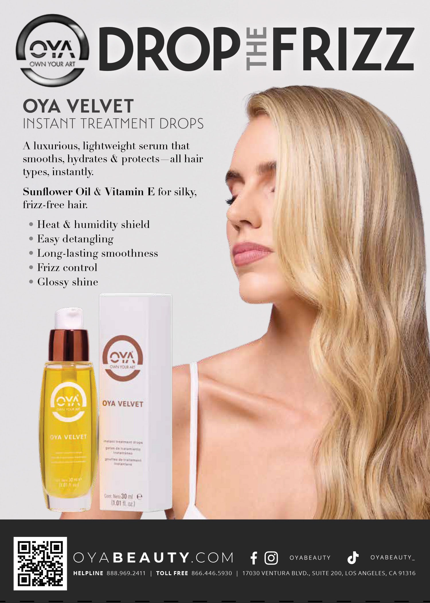 OYA Velvet Instant Treatment Drops - Oya-Beauty-Store RETAIL